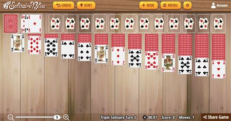 solitaire bliss turn 3|bliss triple klondike turn one.